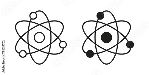 Physics icons for use web design,logo.Symbol illustration.