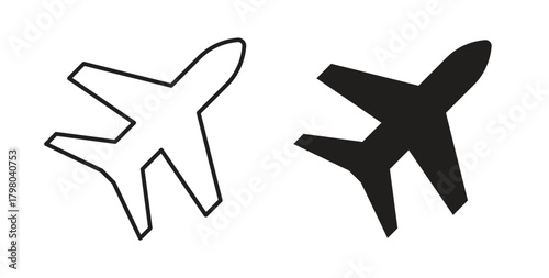 Plane icons for use web design,logo.Symbol illustration.