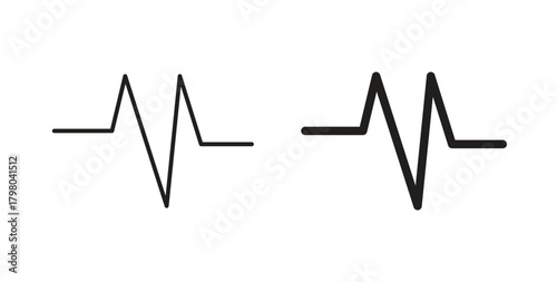 Pulse icons for use web design,logo.Symbol illustration.