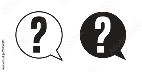 Question icons for use web design,logo.Symbol illustration.
