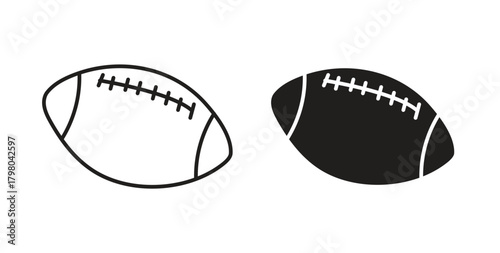 Rugby icons for use web design,logo.Symbol illustration.