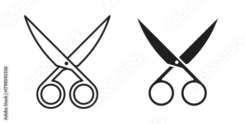 Scissors icons for use web design,logo.Symbol illustration.