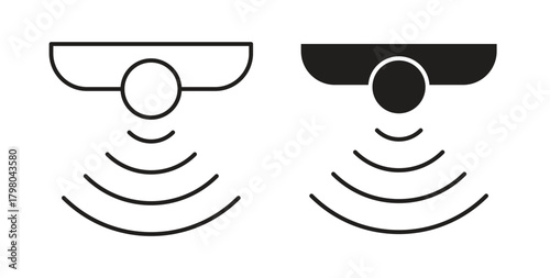 Sensor icons for use web design,logo.Symbol illustration.
