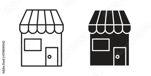 Shop icons for use web design,logo.Symbol illustration.