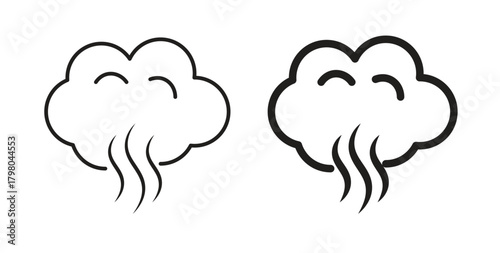 Smoke icons for use web design,logo.Symbol illustration.
