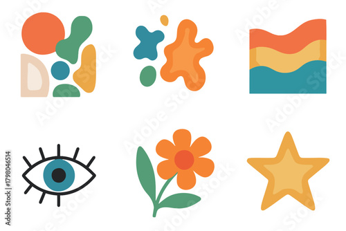 Art vector background abstract splashes text soft grid wave icon composition balanced