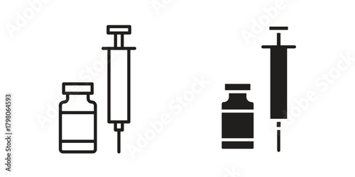 Vaccine vial icon