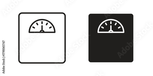 Weight scale icon