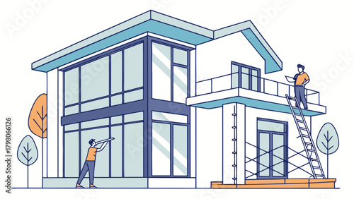 vector illustration of a building