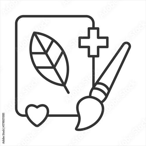 Art Therapy Outline Icon