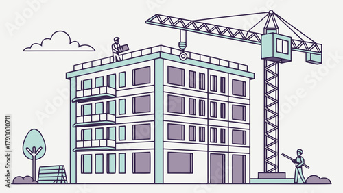 vector illustration of a building