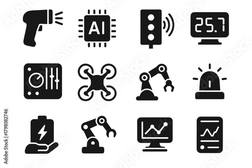 Battery arm pack hub led display holographic monitoring modern drone vector data