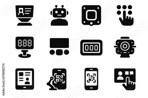 Control icons augmented reality virtual readout vector interface robotic icon guide tablet