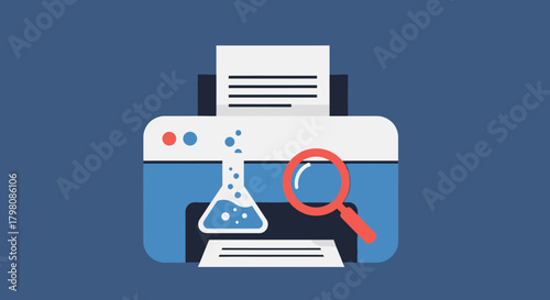 Concept of print quality testing and analysis.