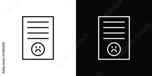 Complaint icons vector.Editable stroke.linear style sign