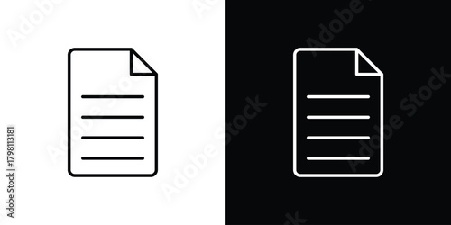 File icons vector.Editable stroke.linear style sign