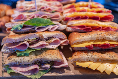 Deli sandwich platter