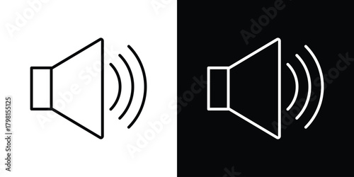 Volume icon logotype designs. modern icon design set