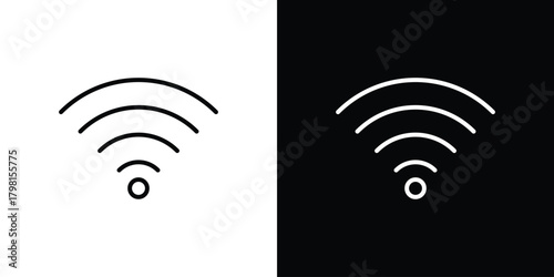 Wifi icon logotype designs. modern icon design set