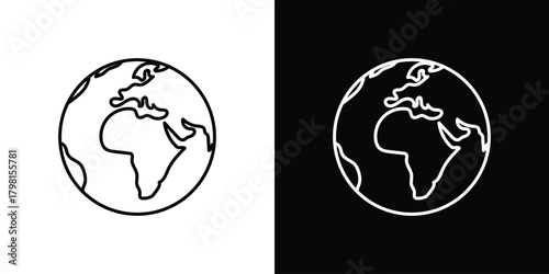 World icon logotype designs. modern icon design set