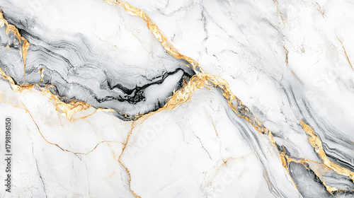 大理石マーブルと金のラインのテクスチャ背景
