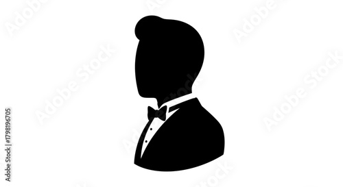 Sleek tuxedo silhouette showcasing elegance and sophistication for formal events
