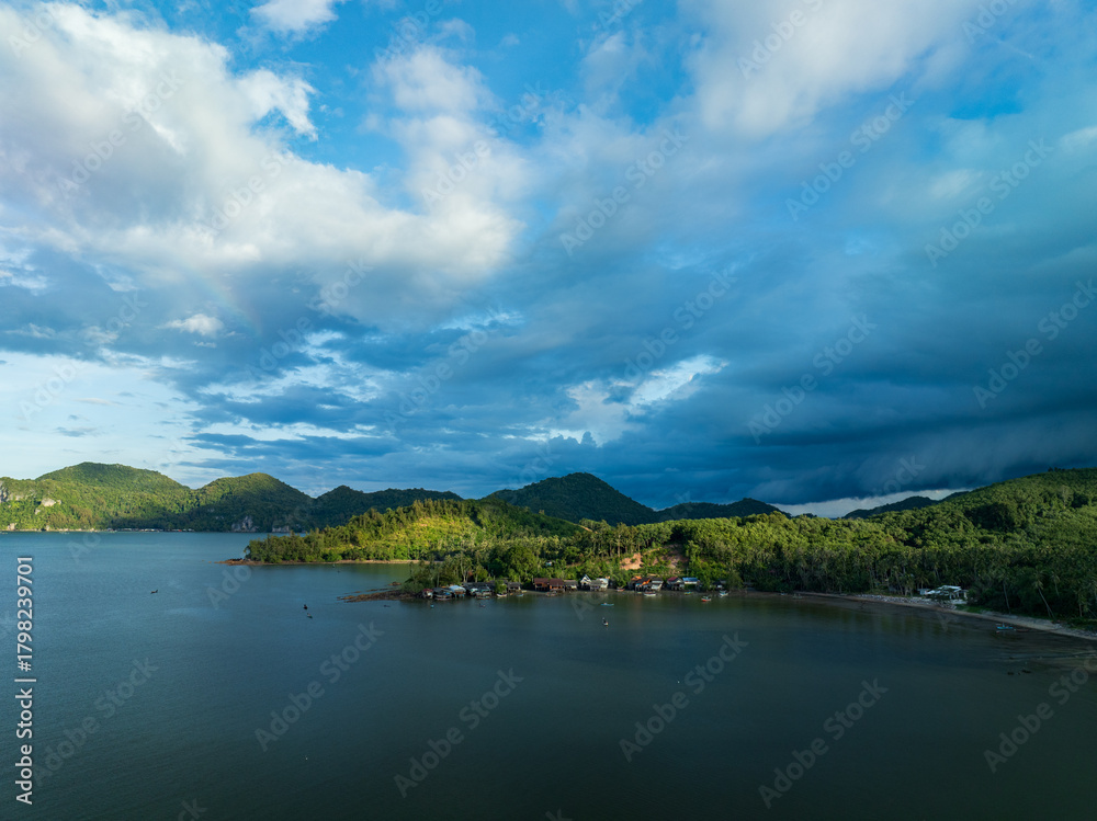 custom made wallpaper toronto digitalBeatiful beach and coastline in Sawi district, Chomporn province in Thailand