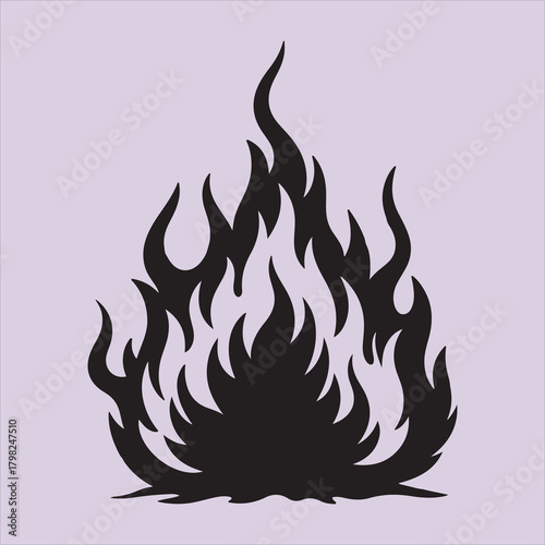 From Bible fire line art vector