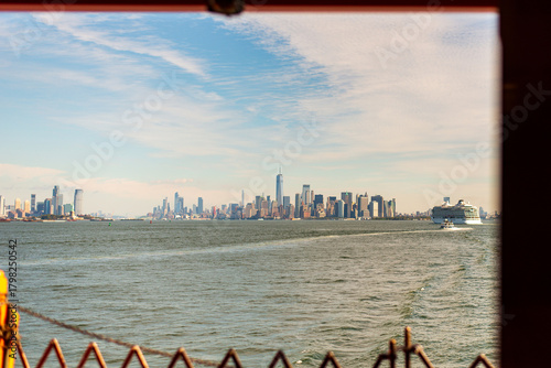 Modern glass tower reflection