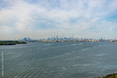Fortress on cliff above town