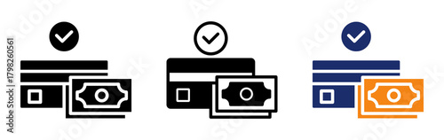 Payment Method Icon Collection Glyph & Mixed Style 