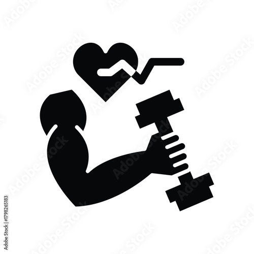  fitness glyph icon illustration vector graphic.eps