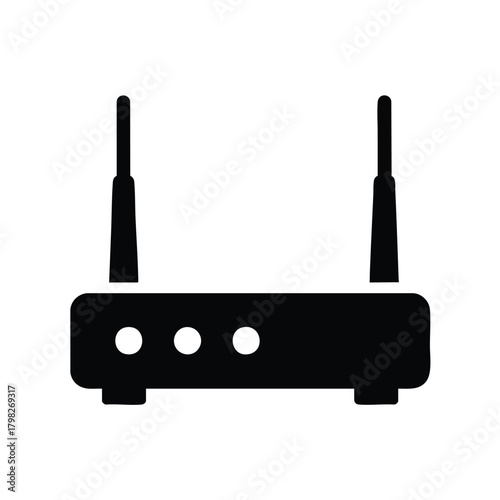 Wireless Router Device for Internet Connectivity and Network Communication.