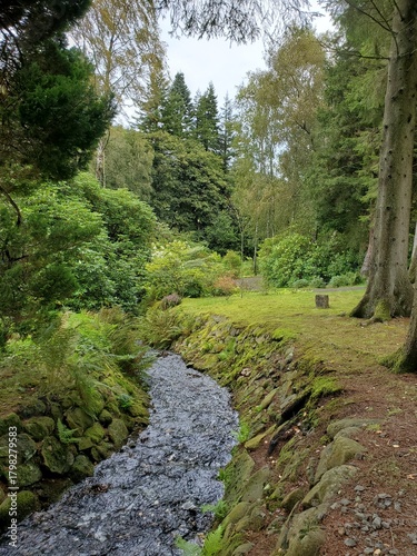 
Brook at The Japanese Garden at Cowden, Fife, Scotland
