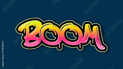 Boom style text effect