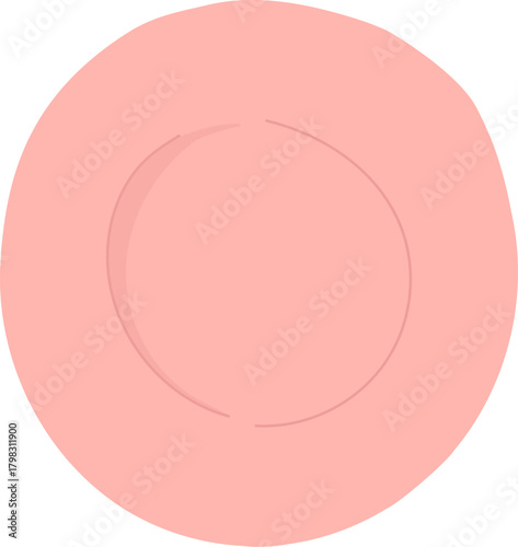 Round Hand Drawn Plate