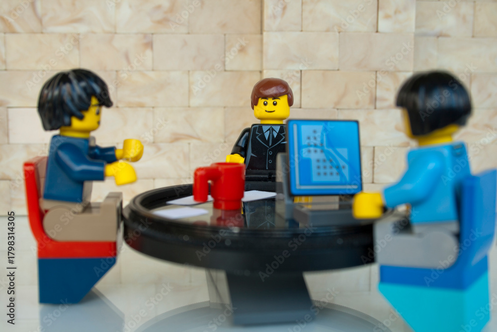 Obraz premium Lego Minifigures Business Meeting