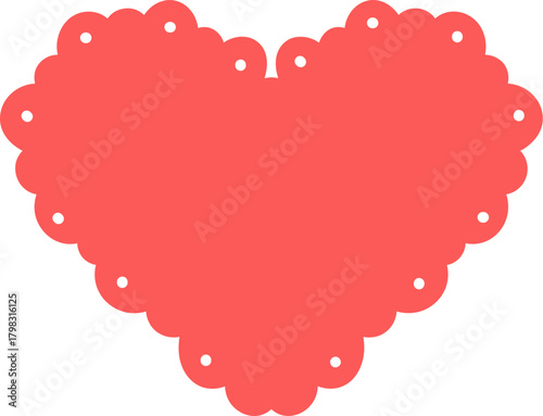Scalloped Heart Shape
