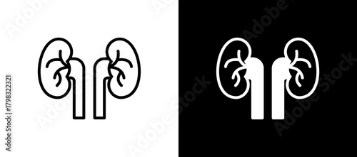 Nephrology linemixed icon