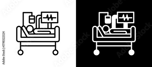 Intensive Care Unit linemixed icon