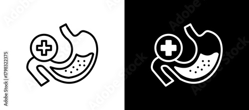 Gastroenterology linemixed icon