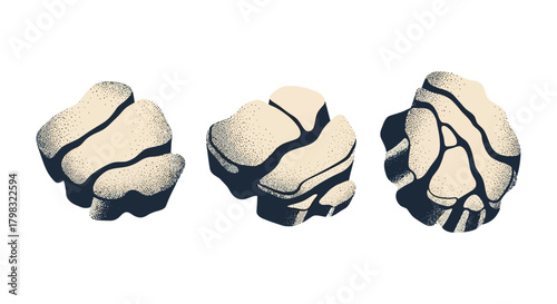 Popcorn kernels in a line, snack time, movie night treat