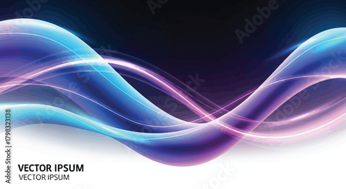 Abstract Colorful Waves Background with Dynamic Light Effects