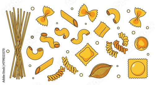 Assorted Pasta Types A Culinary Delight