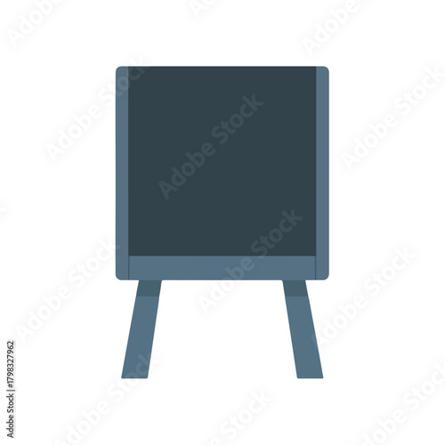 Flat Design Blackboard Illustration for Education, Presentation, Concept