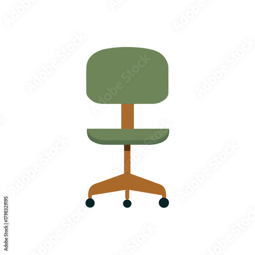 Minimalist Office Chair Illustration for Modern Design Projects