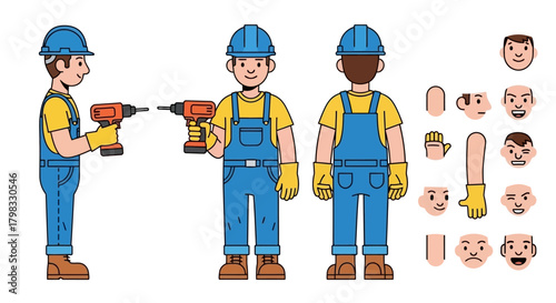 Craftsman Character Builder with Tools for Construction Projects