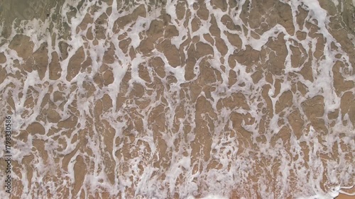Aerial view of waves at the Tioman Island