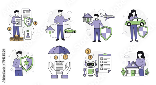 Diverse Insurance Solutions Protecting Assets, Managing Finances, and Ensuring Peace of Mind