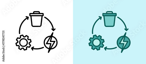 Waste Management linesolid icon
